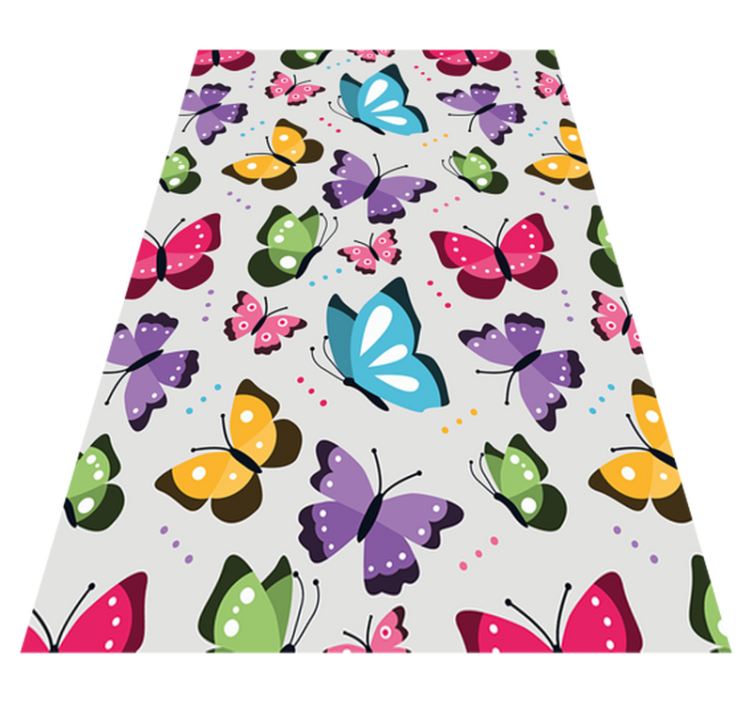 tapis vinyle animal Papillon - TenStickers