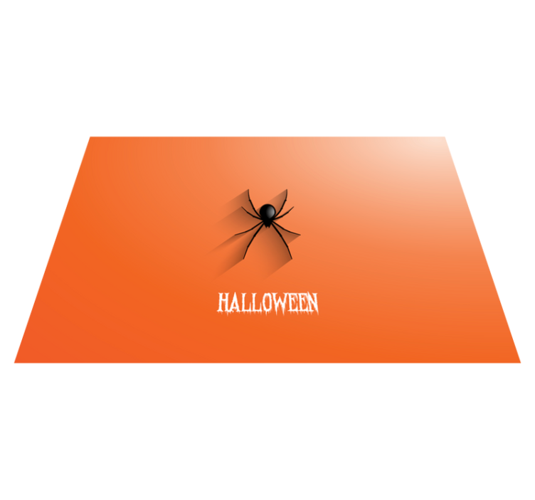 Tapis vinyle Araignée Halloween - TenStickers