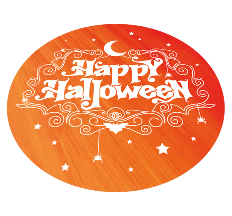 Tapis vinyle pour halloween circulaire de fête d'halloween - TenStickers