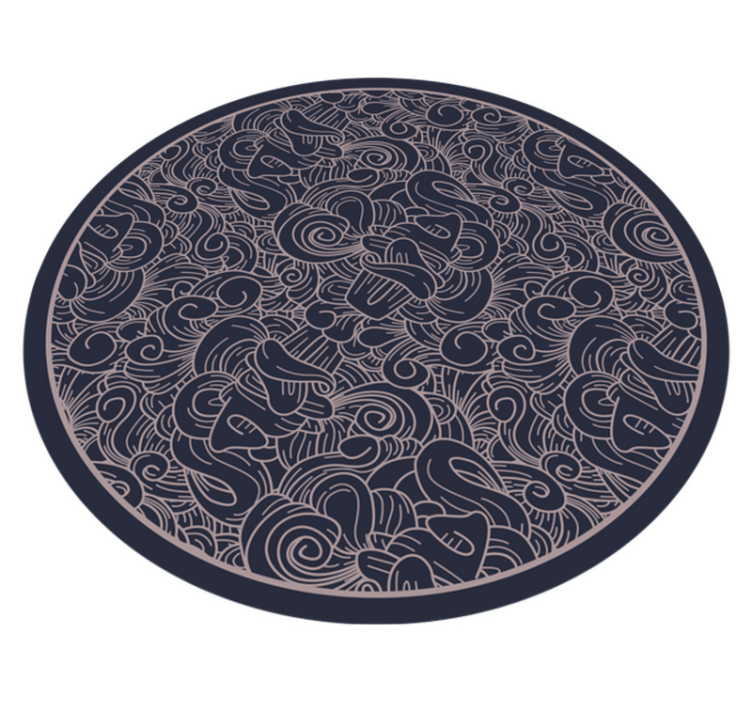 Tapis vinyle mandala motif tourbillonnant de mandala - TenStickers