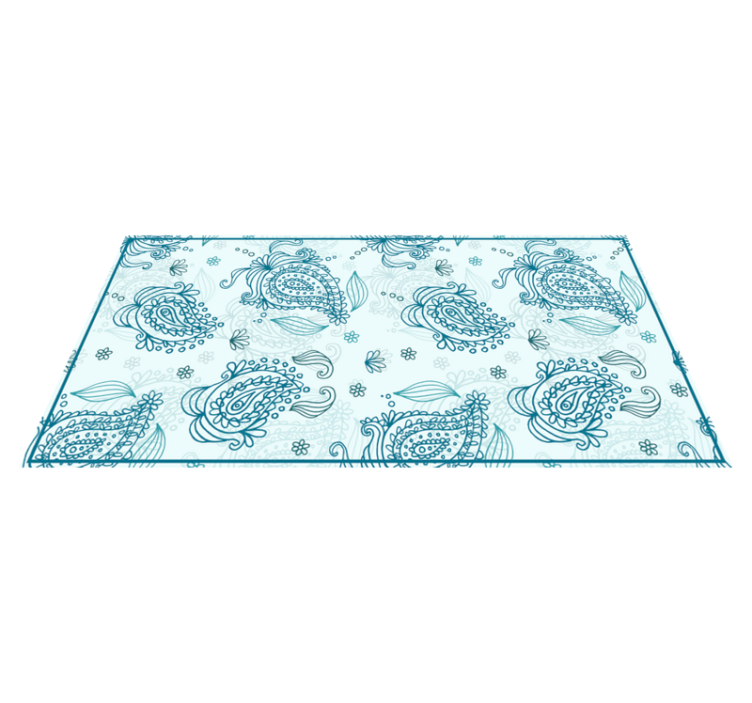Tapis vinyle mandala mandala paisley harmonie - TenStickers