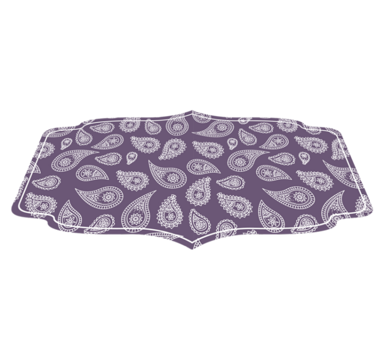 Tapis vinyle mandala motif de mandala cachemire - TenStickers