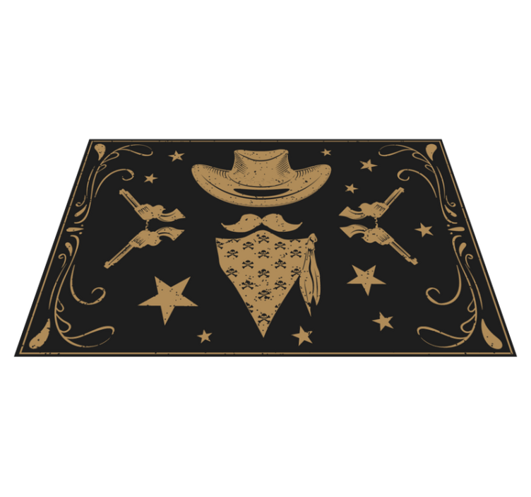 Tapis vinyle pour enfants thème cowboy - TenStickers