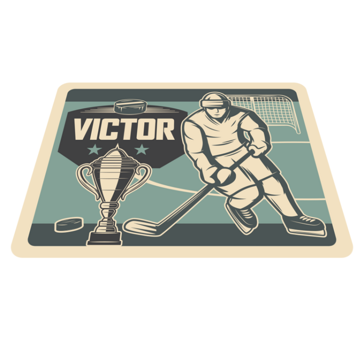 Tapis vinyle personnalisé graphique sportif personnalisable - TenStickers