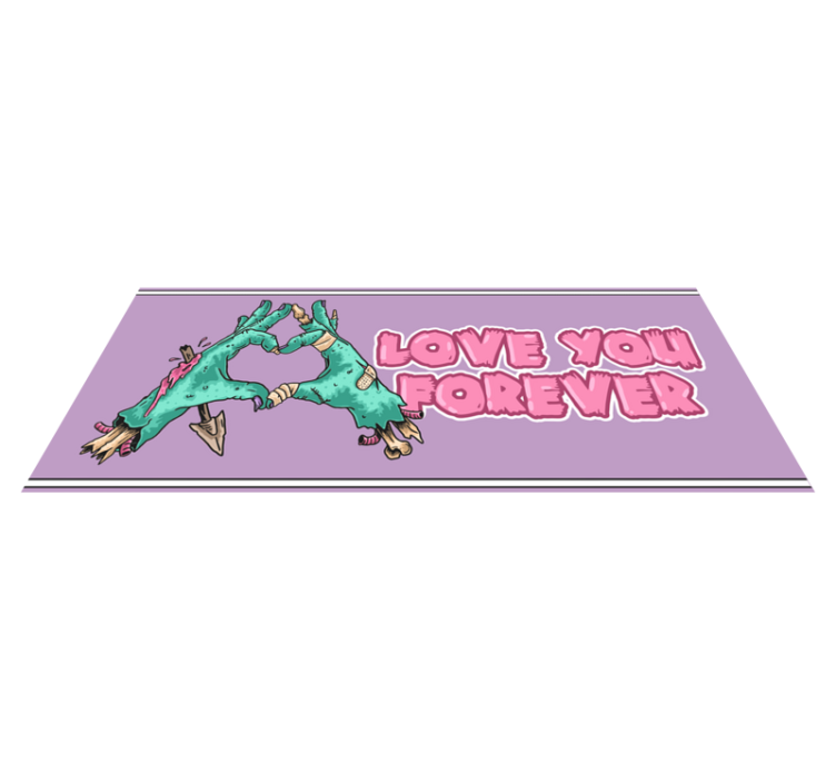 Tapis vinyle animal scène de dinosaure affectueuse - TenStickers
