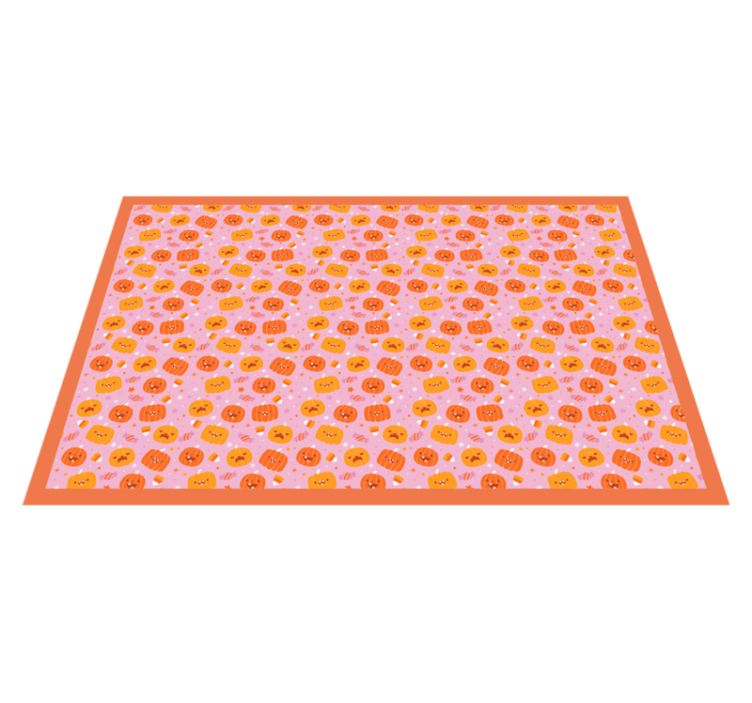 Tapis vinyle pour halloween tartinade à motif de citrouille - TenStickers