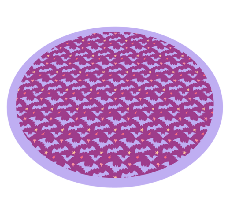 Tapis vinyle pour halloween motif chauve-souris - TenStickers