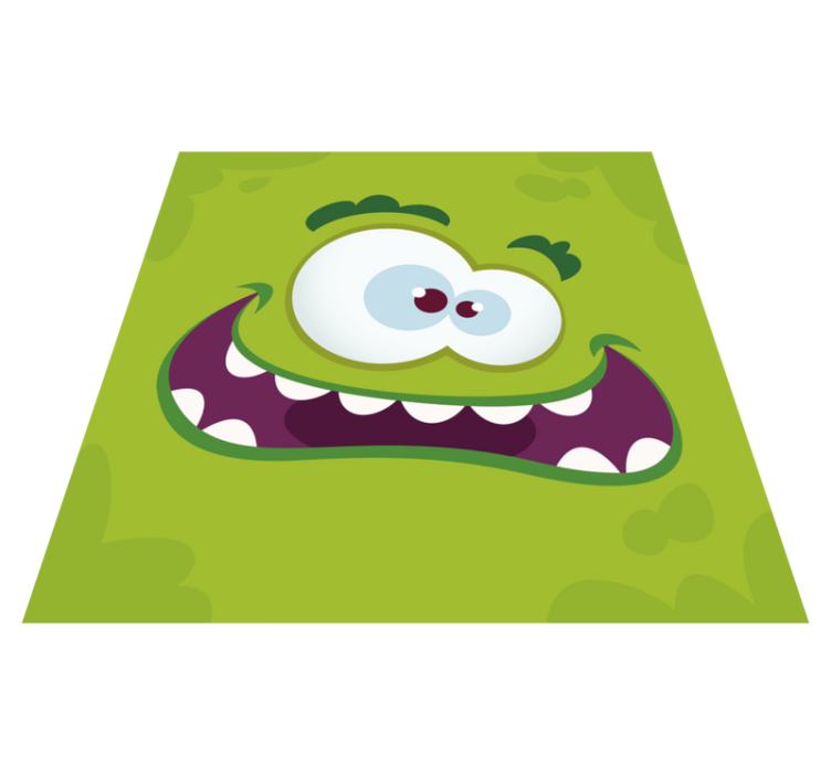 Tapis vinyle pour enfants monstre de dessin animé - TenStickers