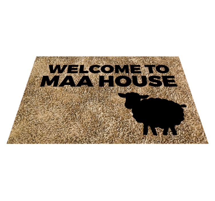 Tapis vinyle citation bienvenue chez maa - TenStickers