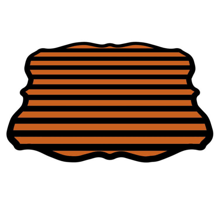 Tapis vinyle pour halloween rayures halloween - TenStickers