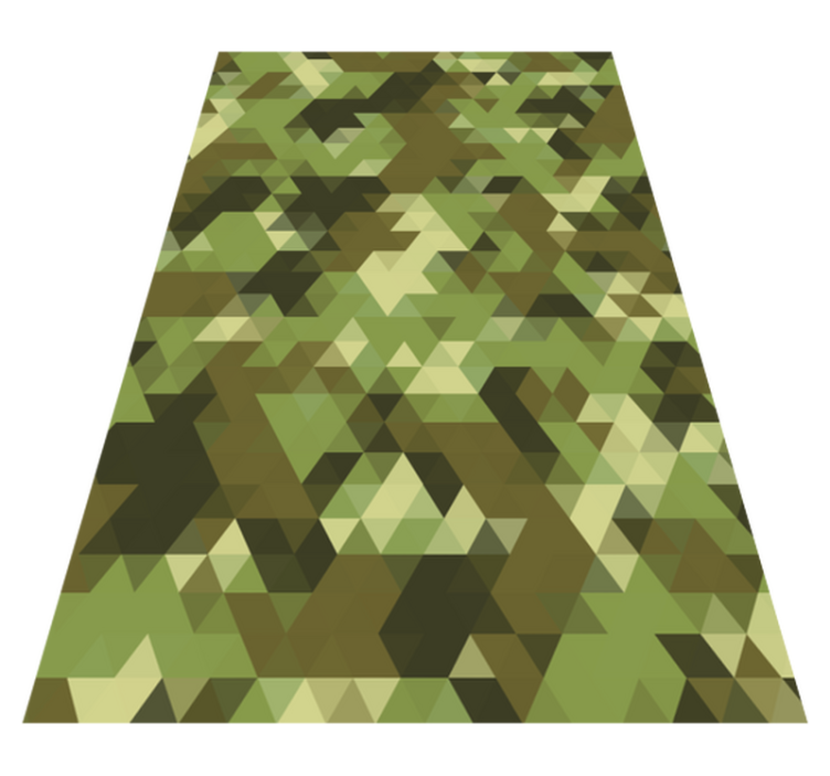 Tapis vinyle géométrique camouflage géométrique - TenStickers
