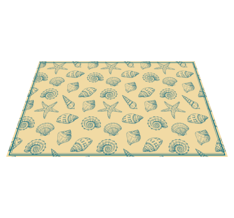 Tapis vinyle animal motif de coquillage - TenStickers