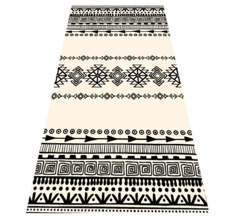 Tapis vinyle entrée motif ethnique chemin tribal - TenStickers