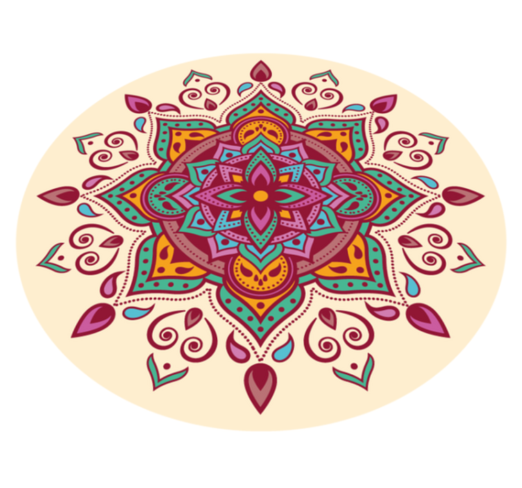 Tapis vinyle mandala art du mandala - TenStickers