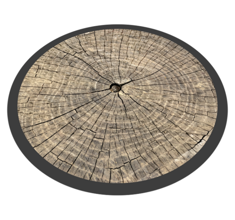 Tapis vinyle imitation parquet coupe transversale du journal - TenStickers