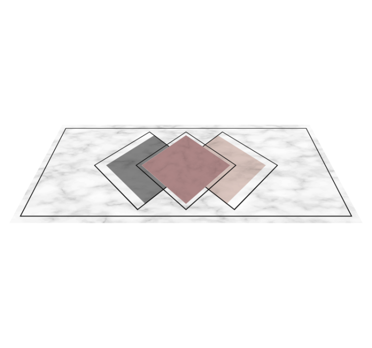 Tapis vinyle marbre géométrie du marbre - TenStickers