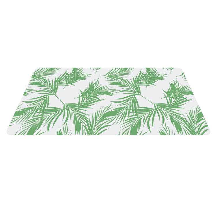 Tapis vinyle plantes motif de palmiers tropicaux - TenStickers