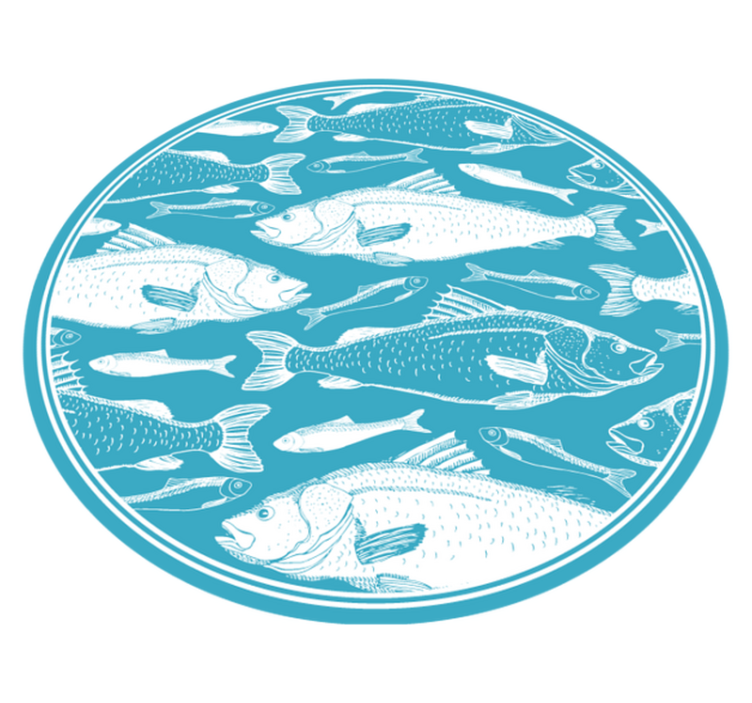 Tapis vinyle animal motif de la faune aquatique - TenStickers