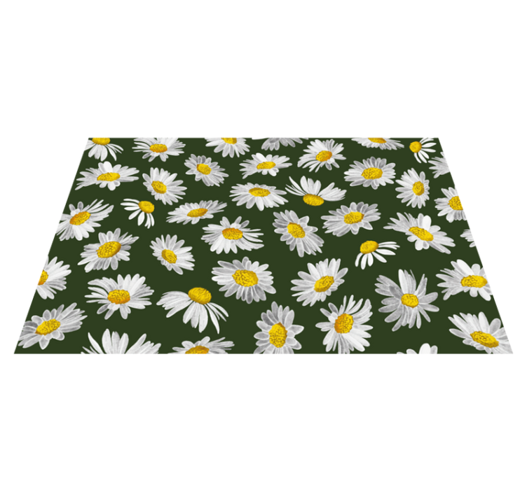 tapis vinyle cuisine Champ de marguerites - TenStickers