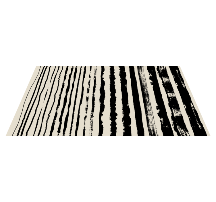 Tapis vinyle cuisine abstrait monochrome - TenStickers