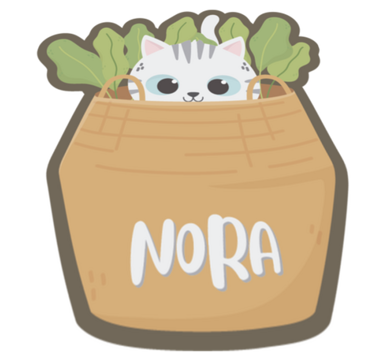 Tapis vinyles personnalisable félin personnalisé - TenStickers