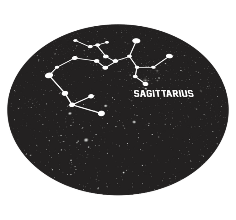 Tapis vinyle étoile constellation du sagittaire - TenStickers