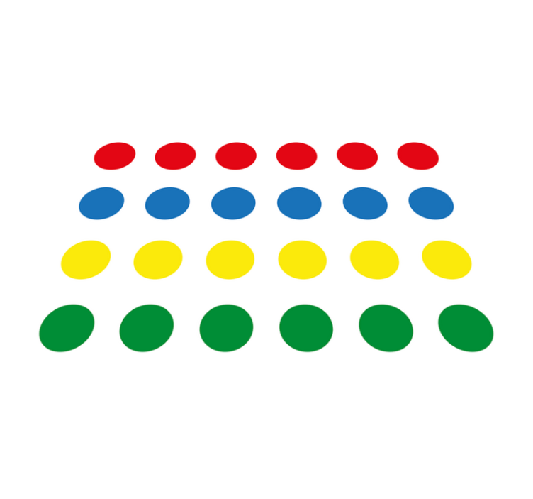 Tapis de jeu Twister de tapis en vinyle - TenStickers