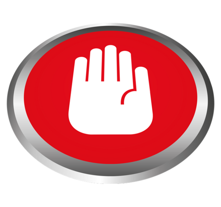 Tapis vinyle marbre décor de signal d'arrêt - TenStickers