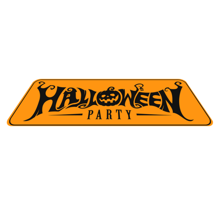 Tapis vinyle pour halloween bannière festive d'halloween - TenStickers