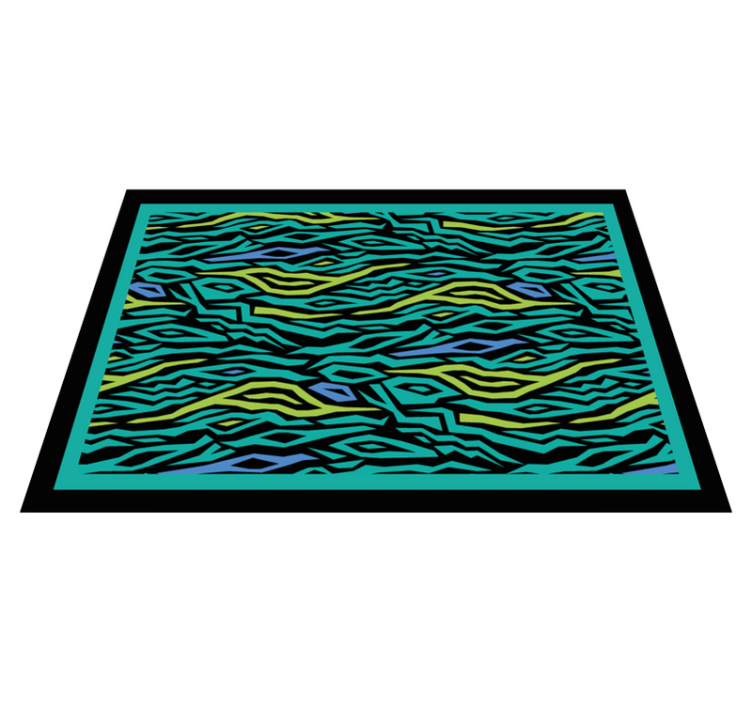 Tapis vinyle motif animal safari abstrait - TenStickers