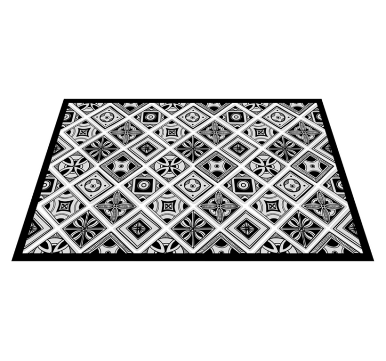 Tapis vinyle carreaux de ciment carreaux monochromes - TenStickers