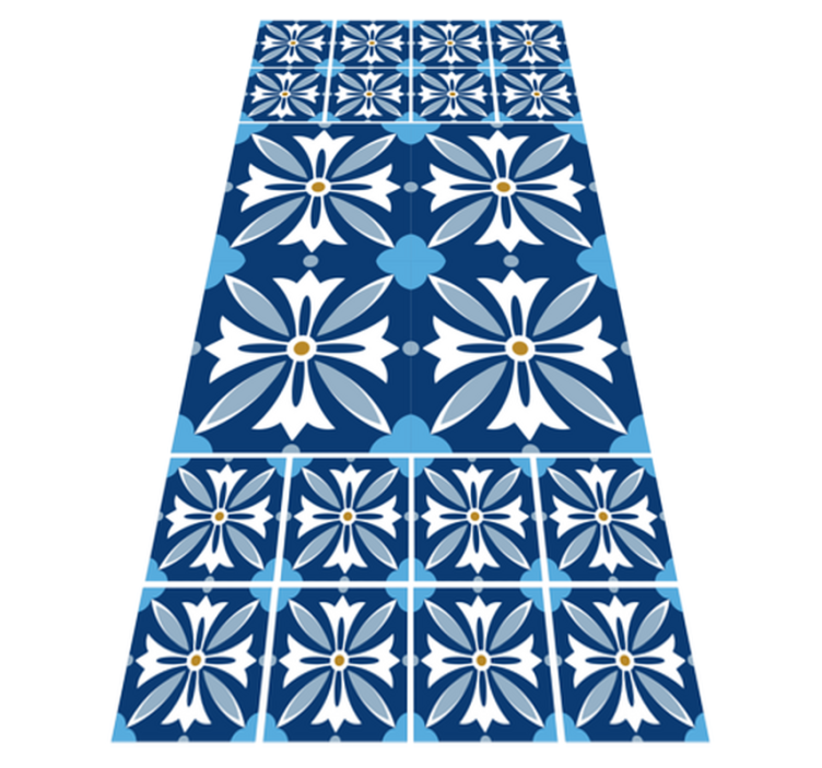 tapis vinyle mosaique Coureur mosaïque helena - TenStickers