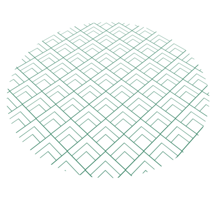 Tapis vinyle géométrique lignes géométriques superposées - TenStickers