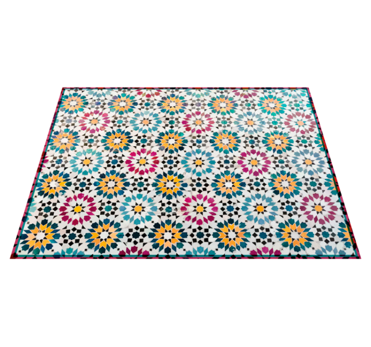 Tapis mosaique vinyle à motifs en mosaïque - TenStickers