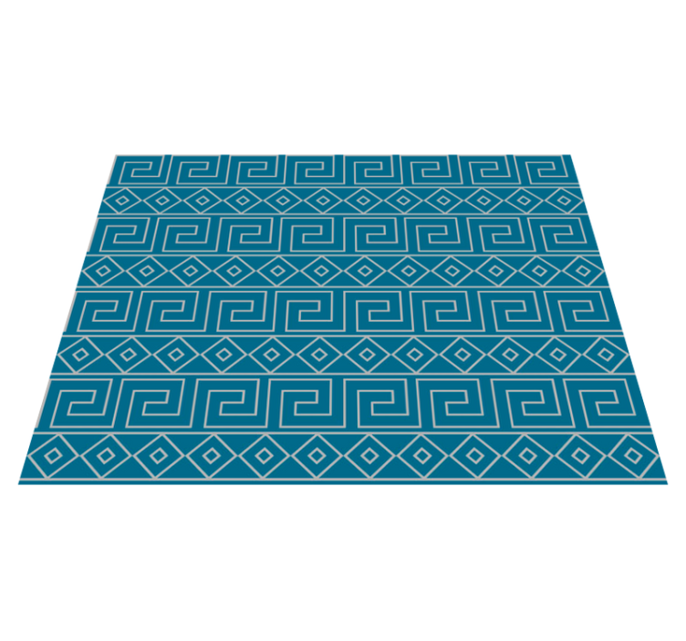 Tapis vinyle géométrique clé grecque géométrique - TenStickers