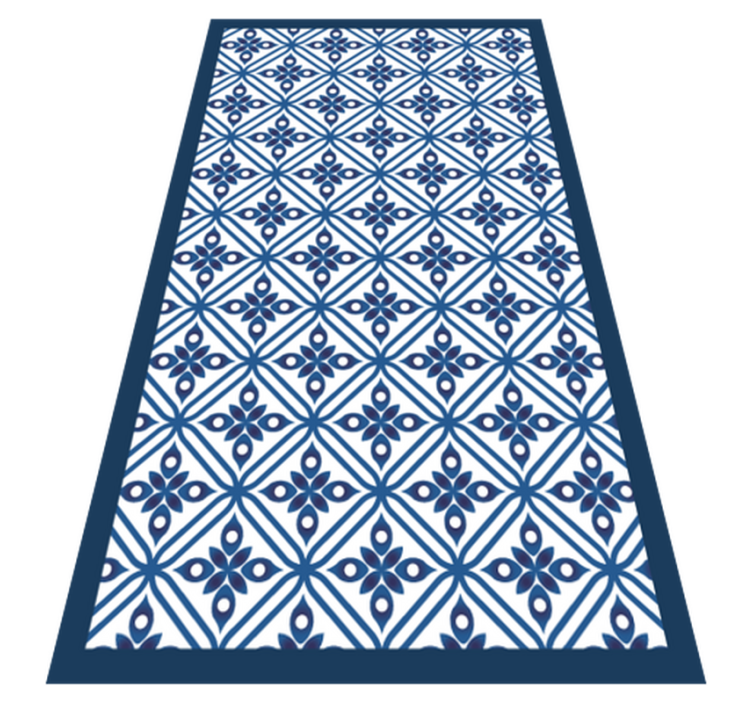 Tapis vinyle carreaux de ciment design à motifs - TenStickers