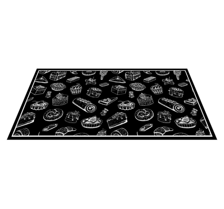 Tapis vinyle autres tapis croquis de confiserie - TenStickers