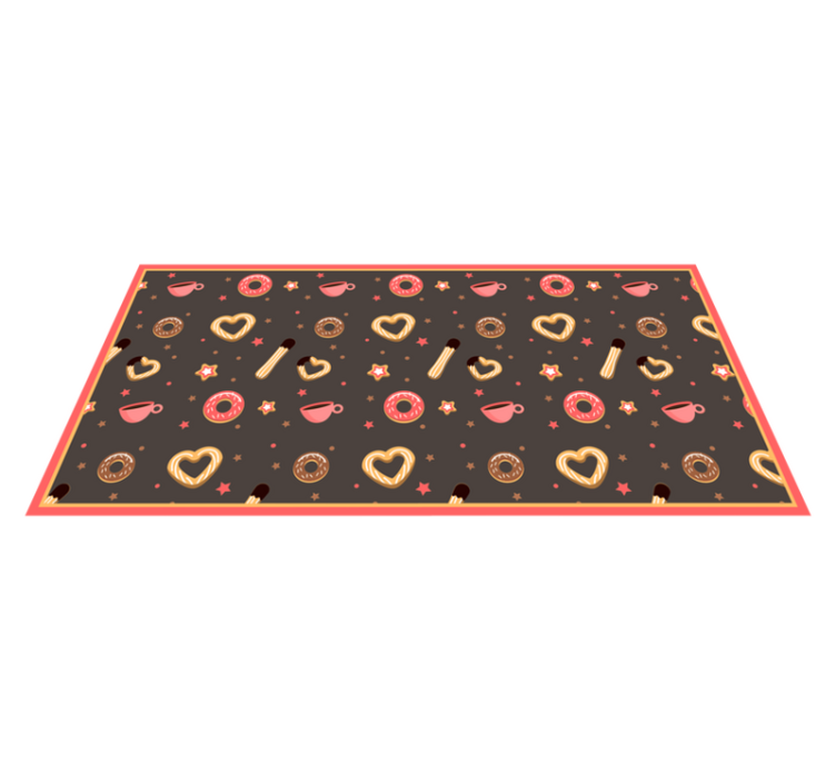 Tapis vinyle événements friandises chéries - TenStickers
