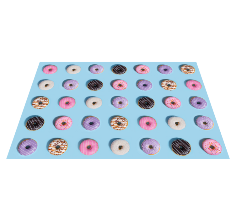 Tapis vinyle autres tapis surface de motif de beignet - TenStickers