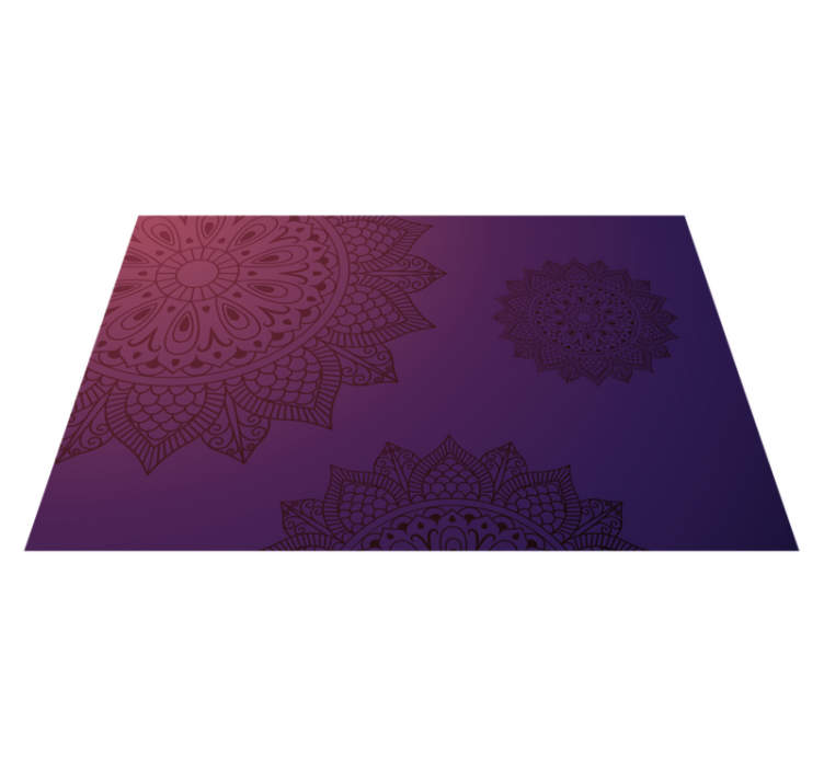 Tapis vinyle mandala tapis à motif de mandala - TenStickers