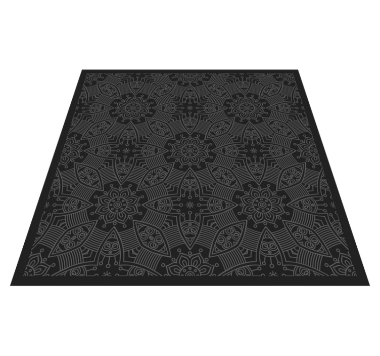 Tapis vinyle mandala motifs de mandala complexes - TenStickers