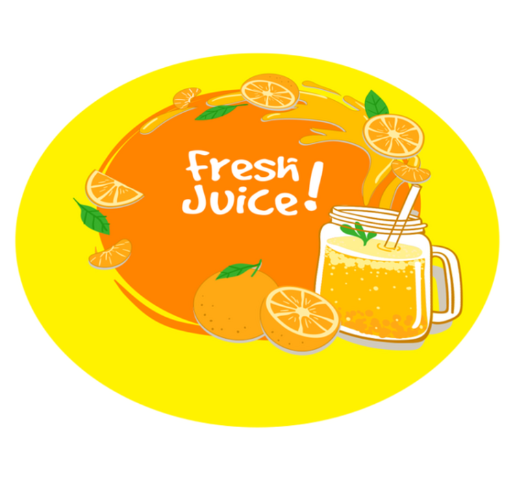 tapis vinyle cuisine Du jus d'orange - TenStickers