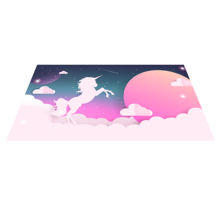 Tapis vinyle pour enfants licorne magique - TenStickers