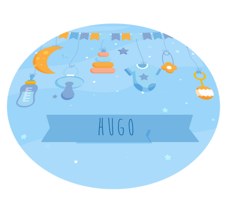 Tapis vinyle bébé décoration personnalisée pour nursery - TenStickers