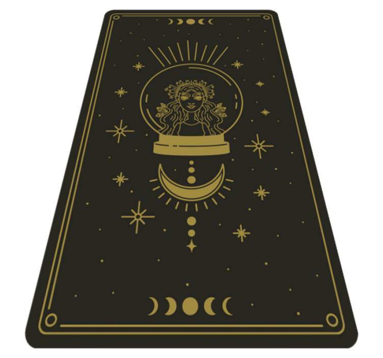 tapis vinyle chambre La sorcière et la lune - TenStickers
