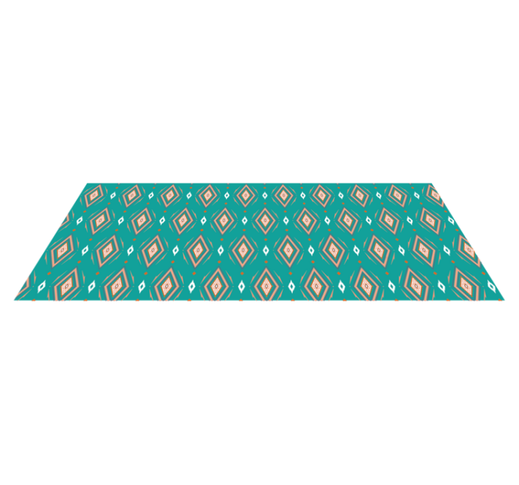 Tapis vinyle géométrique coureur à motif géométrique - TenStickers