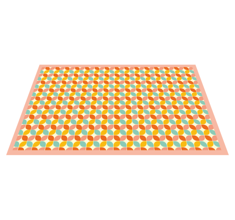 Tapis vinyle géométrique hexagones géométriques - TenStickers