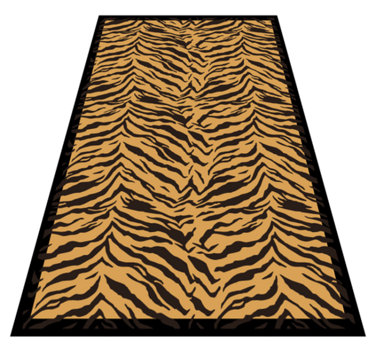 Tapis vinyle motif animal motif à rayures de tigre - TenStickers