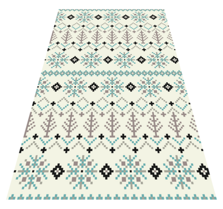 Tapis vinyle nordique modèle scandinave - TenStickers