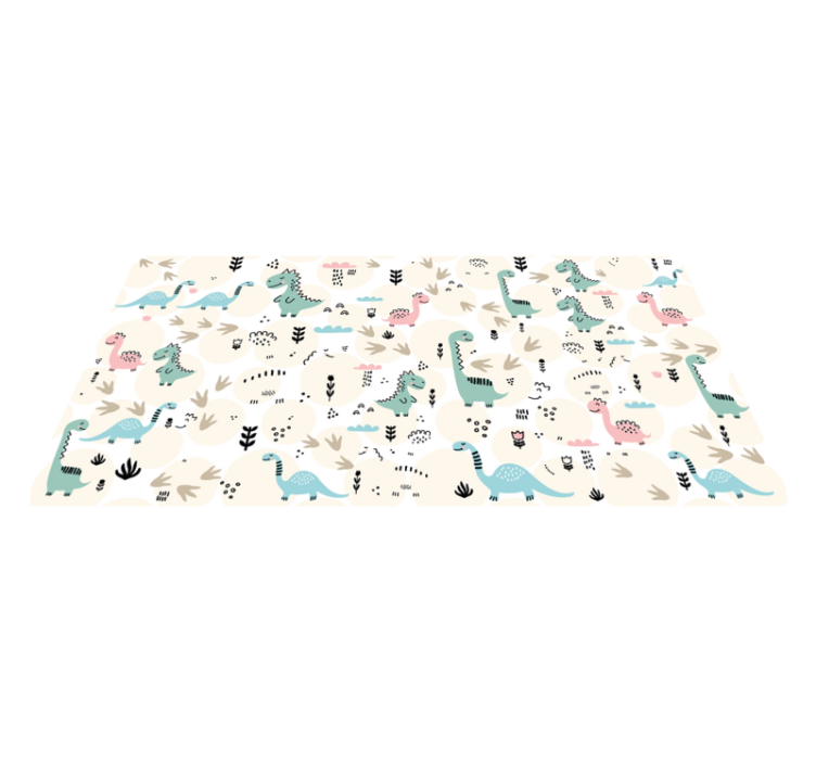 Tapis vinyle bébé terrain de jeu des dinosaures - TenStickers